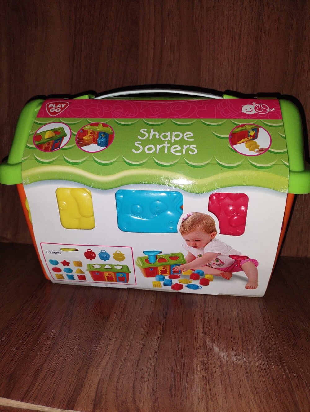 PlayGo Shape Sorters Carry Case - Green, Blue, Red, Yellow{2Y1377X}